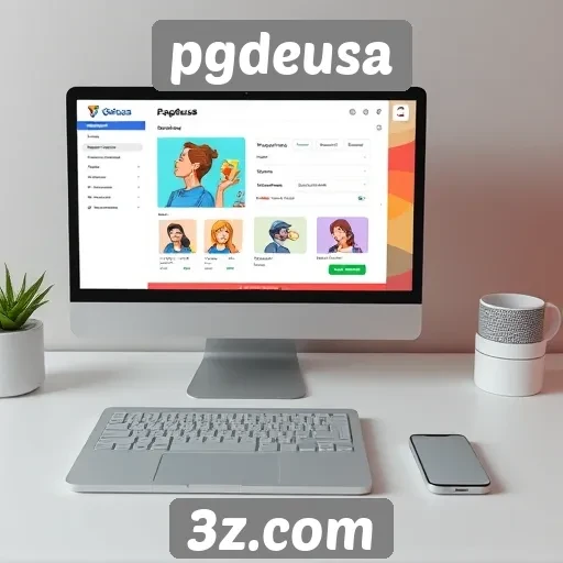 Interface do usuário e experiência no site pgdeusa
